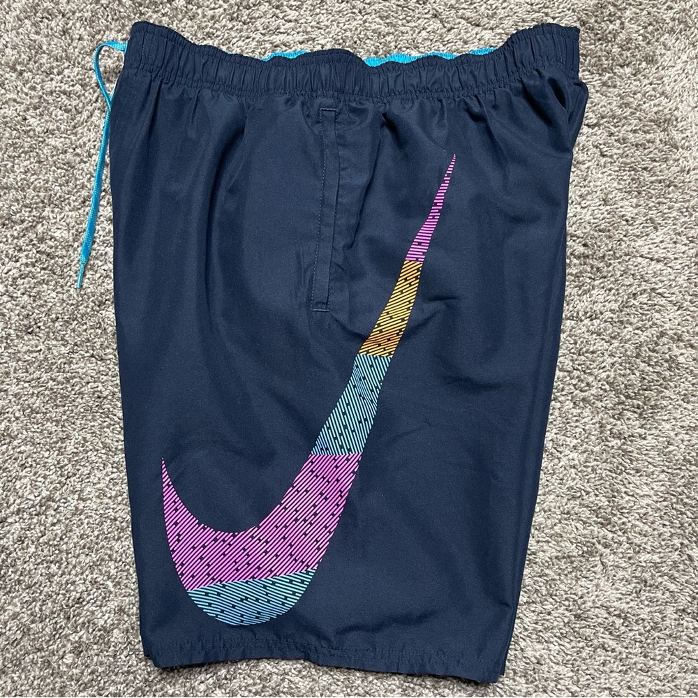 Nike Swim Mash Up Breaker Obsidian Blue Volley Shorts Size Large